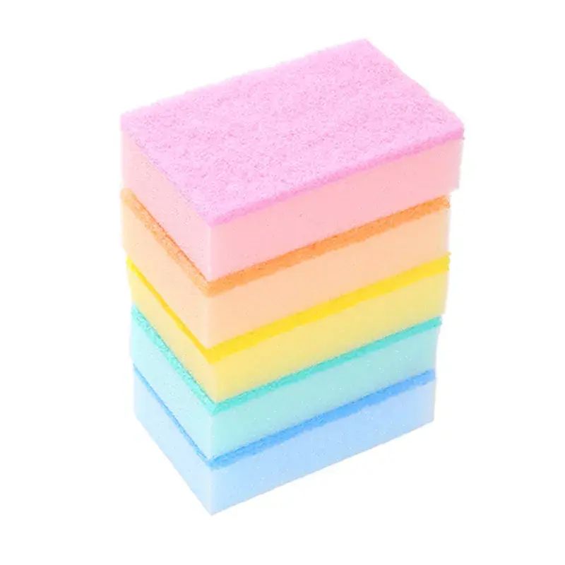Bloco de limpeza de esponja de cinco cores com preço de fábrica