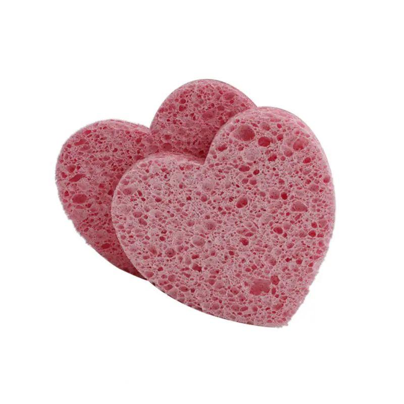 Esponja de celulose comprimida rosa biodegradável Sweetheart